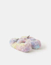 Girls Unicorn Rainbow Slippers, Multi (PASTEL MULTI), large