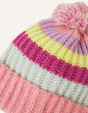 Stripe Knit Beanie, Multi (BRIGHTS-MULTI), large