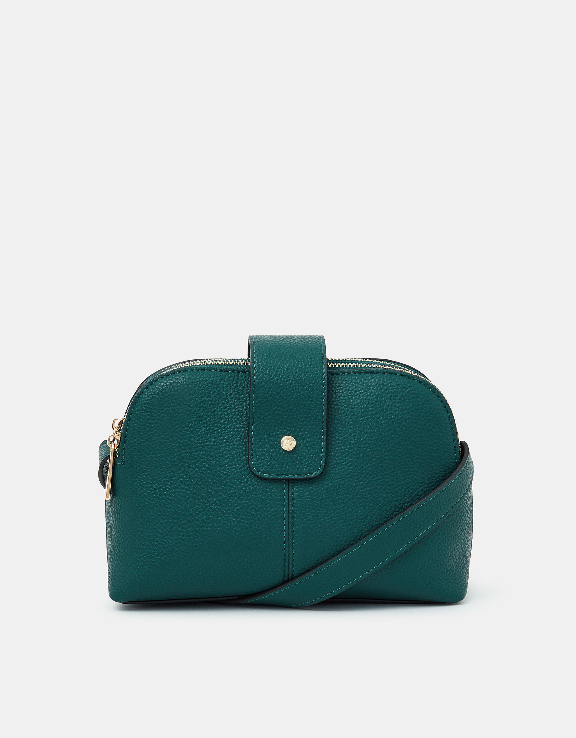 Double-Zip Cross Body Bag Teal | Shop All | Accessorize Global