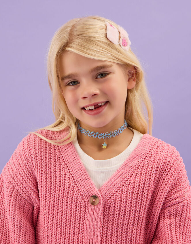 2-Pack Girls Heart Choker Necklaces, , large