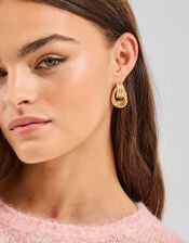 Triple Link Knot Drop Earrings, , large