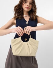 Ruched Ring Handheld Bag, , large