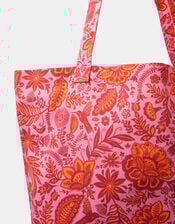 Floral Print Shopper Bag, , large