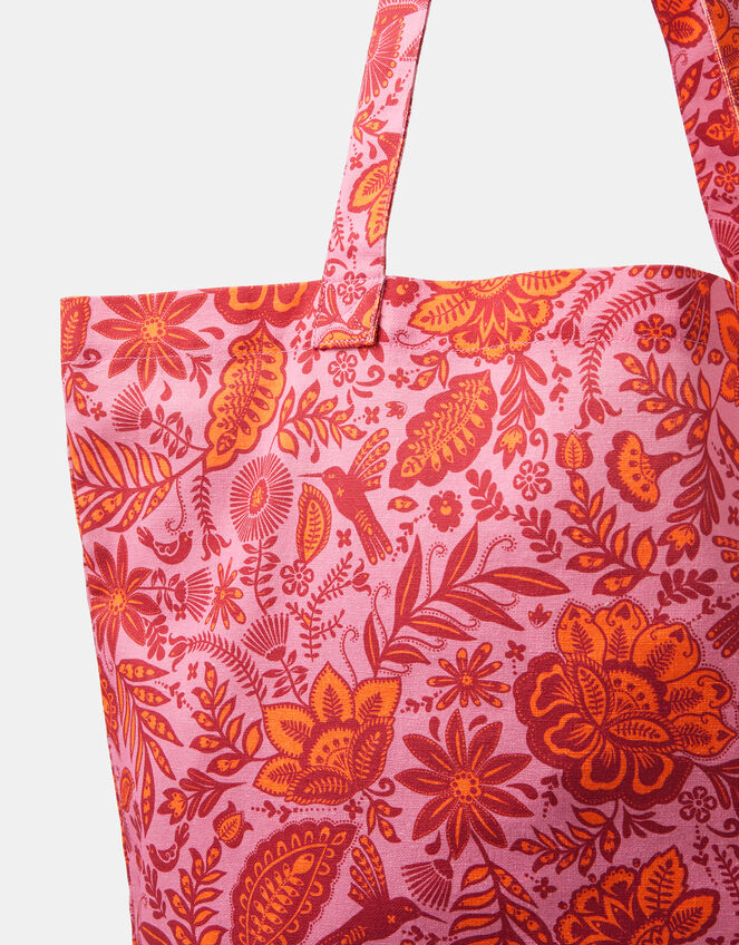 Floral Print Shopper Bag, , large