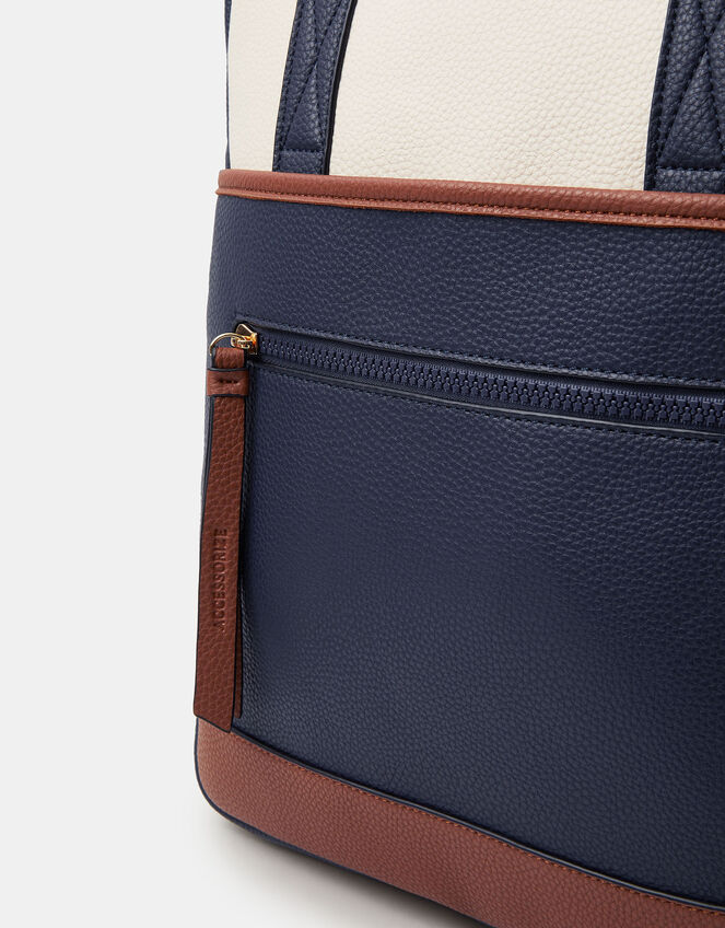 Faux Leather Backpack, Multi (DARKS MULTI), large