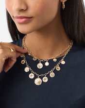 2-Pack Coin Charm Necklaces, , large