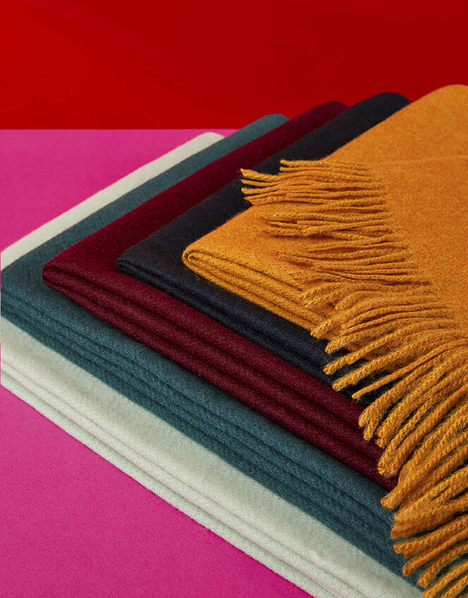 Holly Super-Soft Blanket Scarf Burgundy, , large