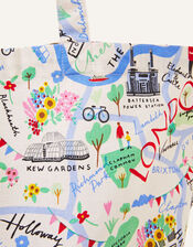London Map Print Shopper Bag, , large