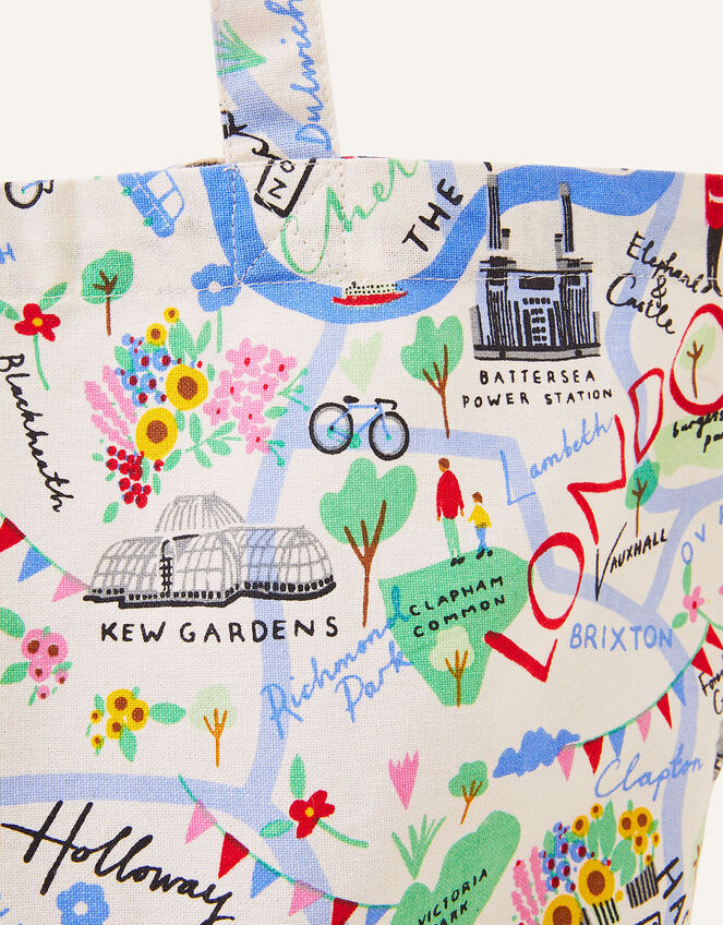 London Map Print Shopper Bag, , large