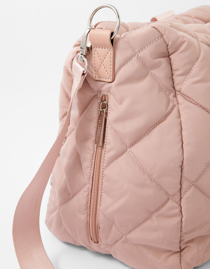 Becca Quilted Gym Bag Pink Shoulder bags Accessorize UK