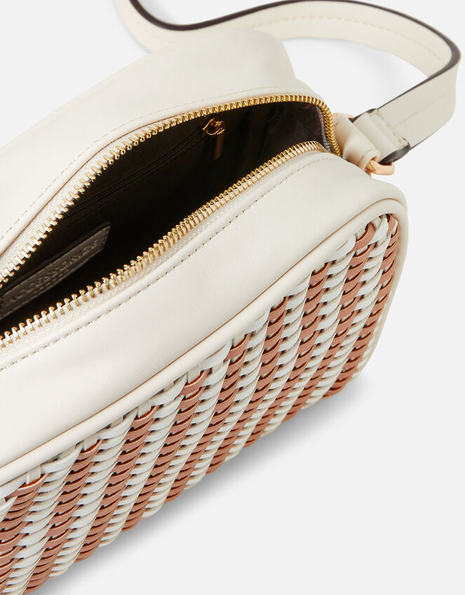 Woven Cross-Body Bag, , large