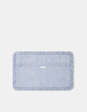 Embroidered Heart Stripe Cushion Cover, , large