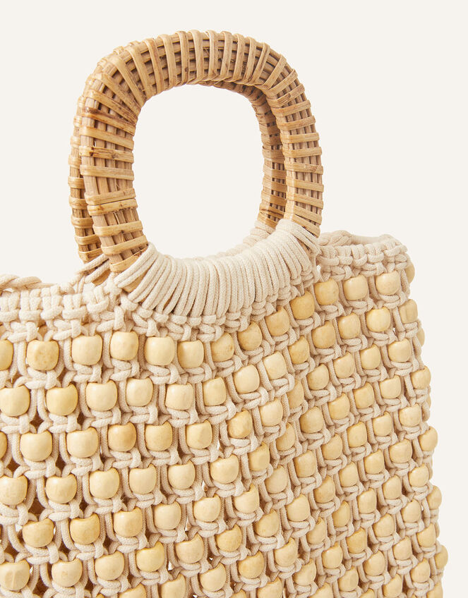 Fringe Beaded Handheld Bag, , large