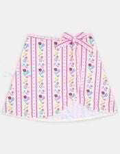 Girls Floral Print Swim Skirt, Multi (BRIGHTS MULTI), large