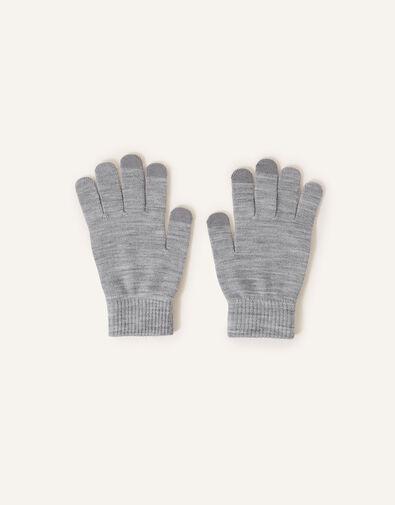Super-Stretchy Touchscreen Gloves, Grey (GREY), large