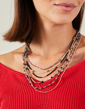 Layered Beaded Necklace, , large