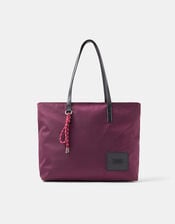 Harper Nylon Laptop Tote Bag, Red (BERRY), large