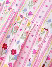 Girls Sleeveless Floral Print Dress, Multi (BRIGHTS MULTI), large