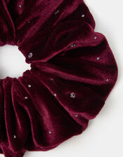 Sparkle Velvet Hair Scrunchie, , large