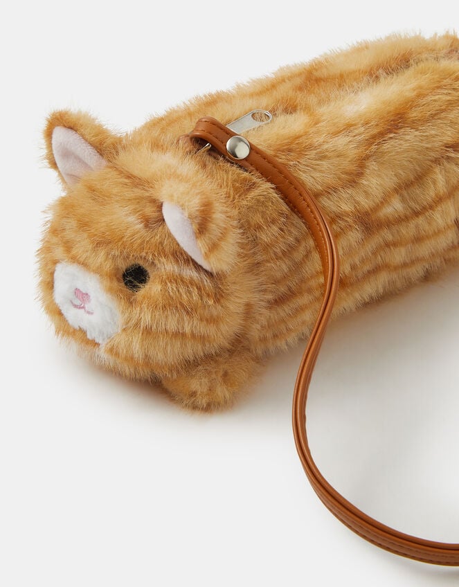 Girls Fluffy Cat Crossbody Bag, , large