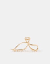 Pearl Bow Claw Clip, , large