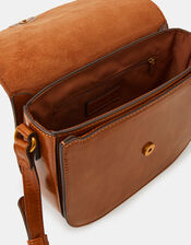 Boxy Crossbody Bag, Tan (TAN), large