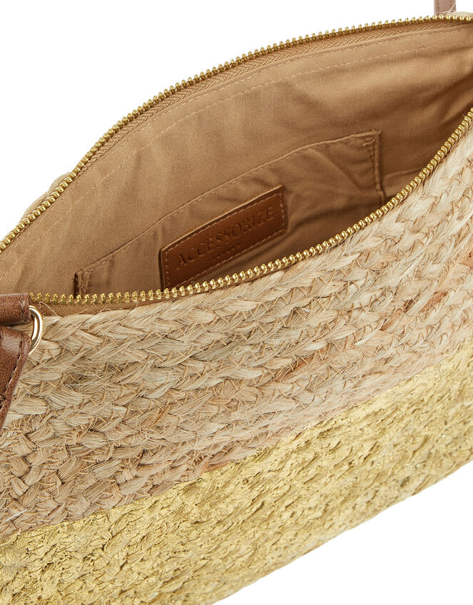 Sarah Metallic Rope Cross-Body Bag, , large