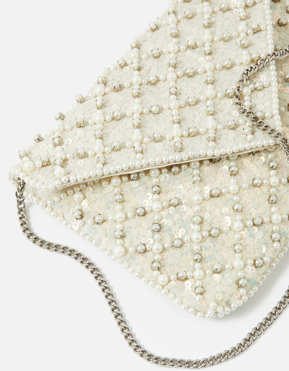 Pearl Beaded Clutch Bag Clutch bags Accessorize UK