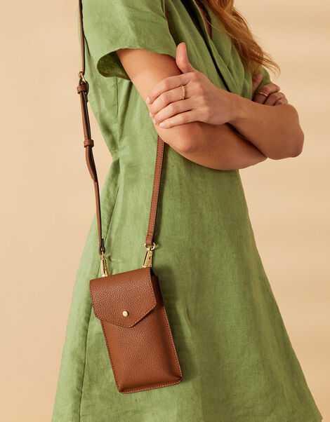 Envelope Phone Bag, Tan (TAN), large