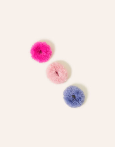 Girls Fluffy Hairbands Set of Three, , large