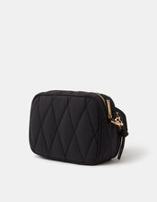 Dina Quilted Nylon Crossbody Bag, , large