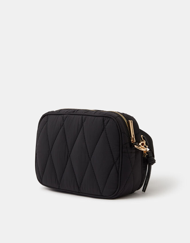 Dina Quilted Nylon Crossbody Bag, , large