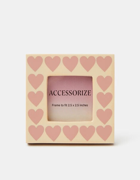 Mini Heart Print Photo Frame 2.5 x 2.5 , , large
