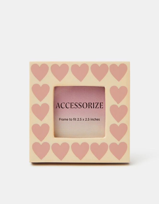 Mini Heart Print Photo Frame 2.5 x 2.5 , , large