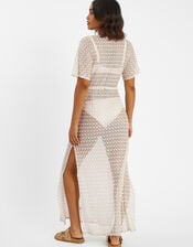 Knit Kaftan Maxi Dress, Gold (GOLD), large