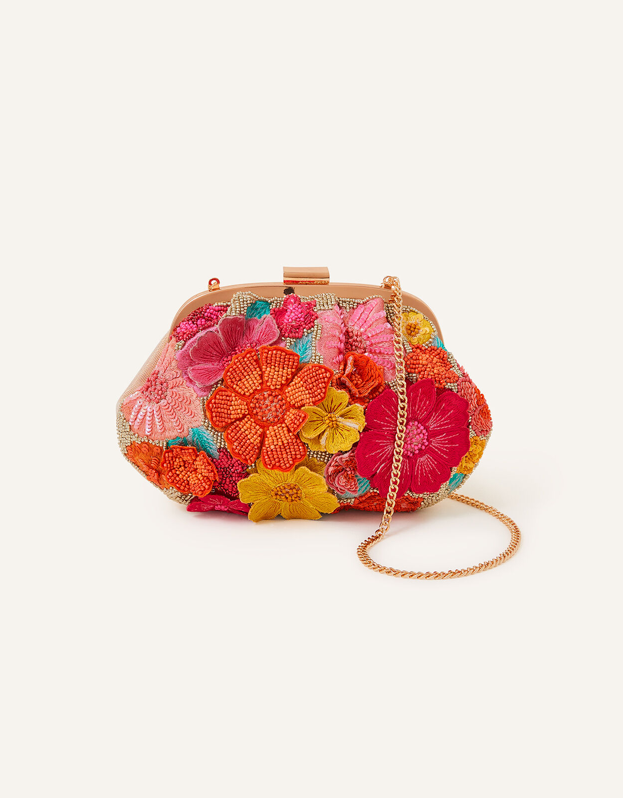 3D Floral Clipframe Bag