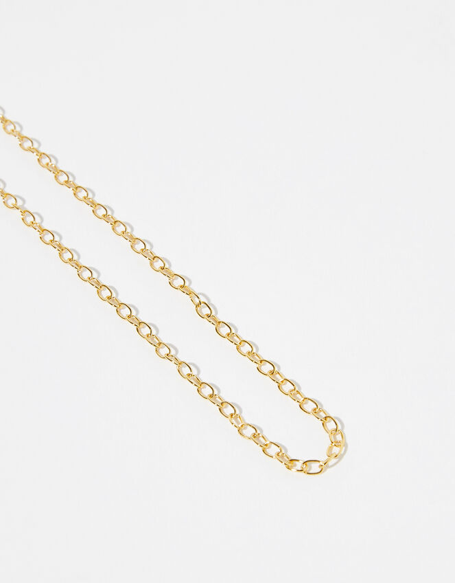 Gold Vermeil Paperclip Chain Necklace Z for Accessorize Accessorize