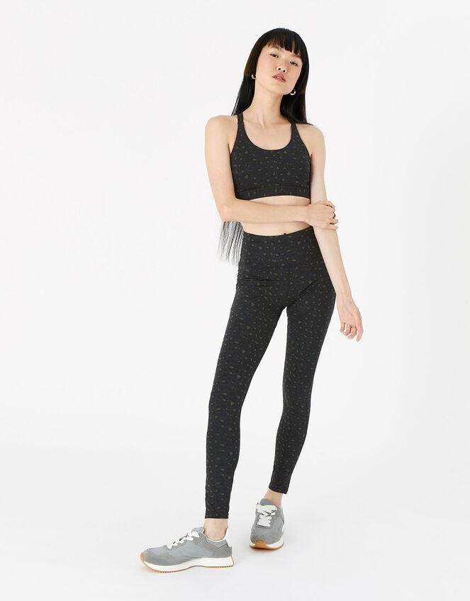 Tonal Leopard Full-Length Leggings, Multi (DARKS-MULTI), large