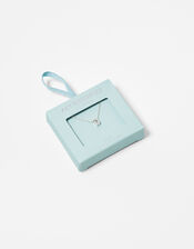 Sterling Silver Sparkle Initial Necklace - D, , large