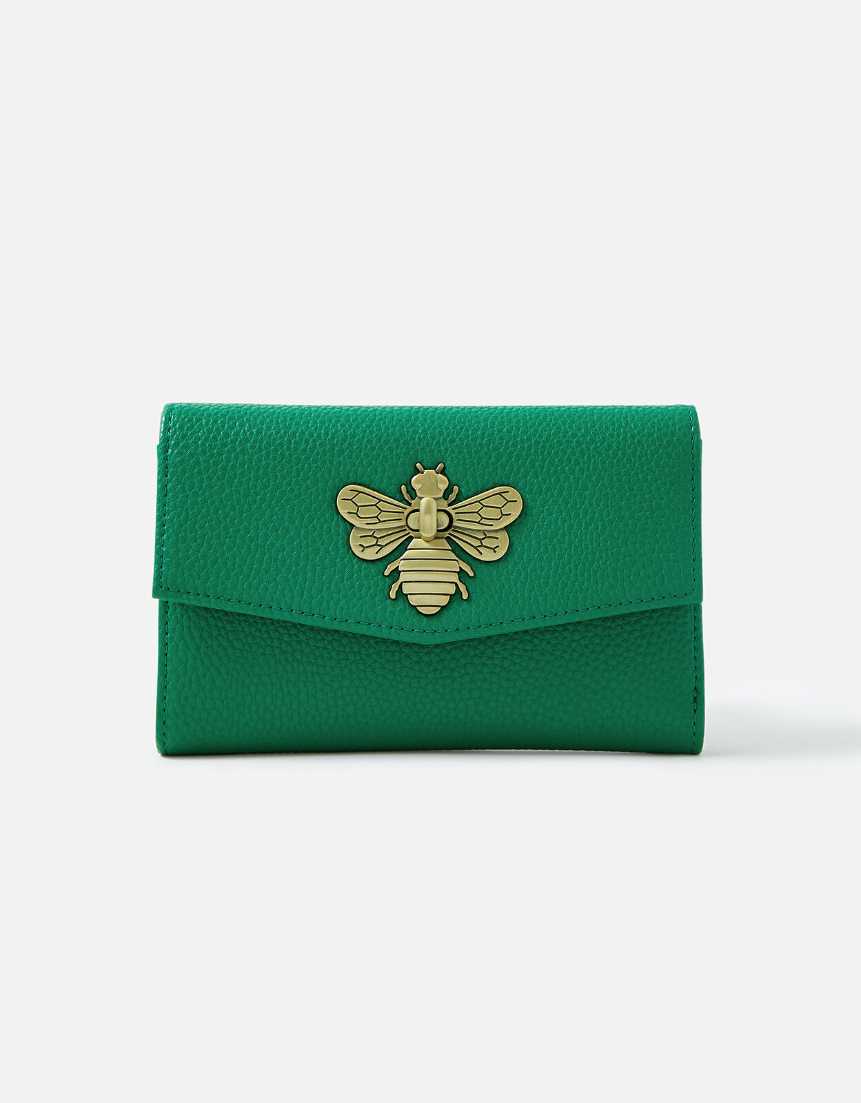 Bee Twist Lock Purse Green
