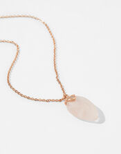 Healing Stones Pendant Necklace - Rose Quartz, , large