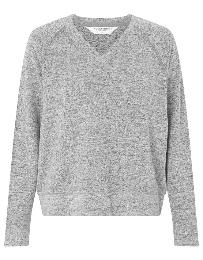 Grey Marl Sweatshirt, Grey (GREY), large