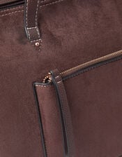 Rachel Zip Front Laptop Tote Bag, Brown (CHOCOLATE), large