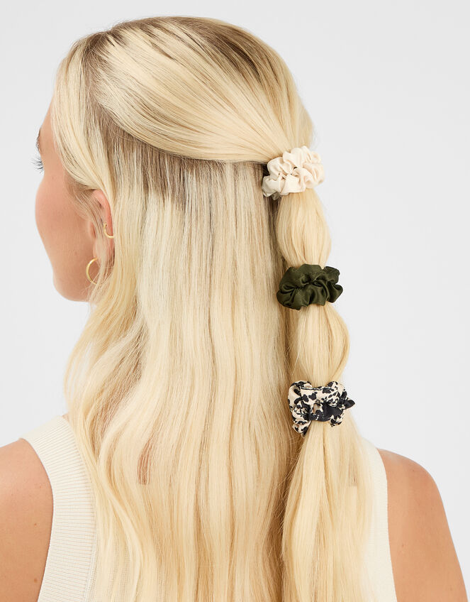 5-Pack Mix Skinny Hair Scrunchies, , large
