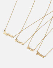 90s Flashback Zodiac Pendant Necklace, Gold (GOLD), large