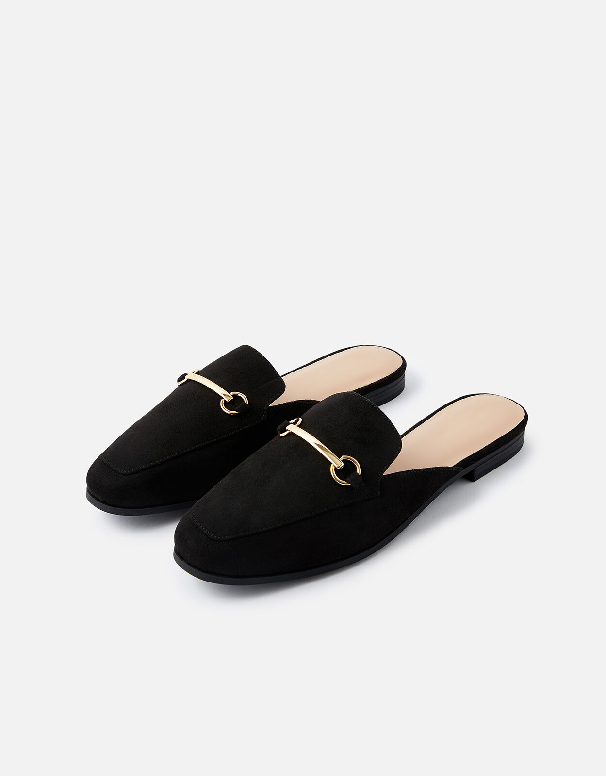 Black backless loafers womens outlet