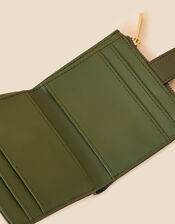 Card Holder Zip Purse, Green (KHAKI), large