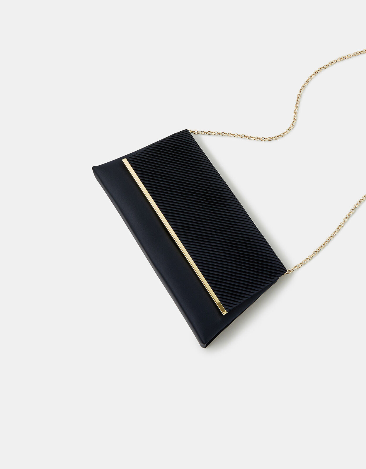 large navy clutch