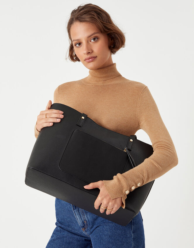 Eleanor Tote Bag, Black (BLACK), large