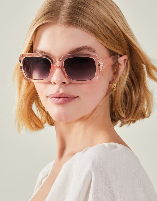 Crystal Oversized Square Sunglasses, , large